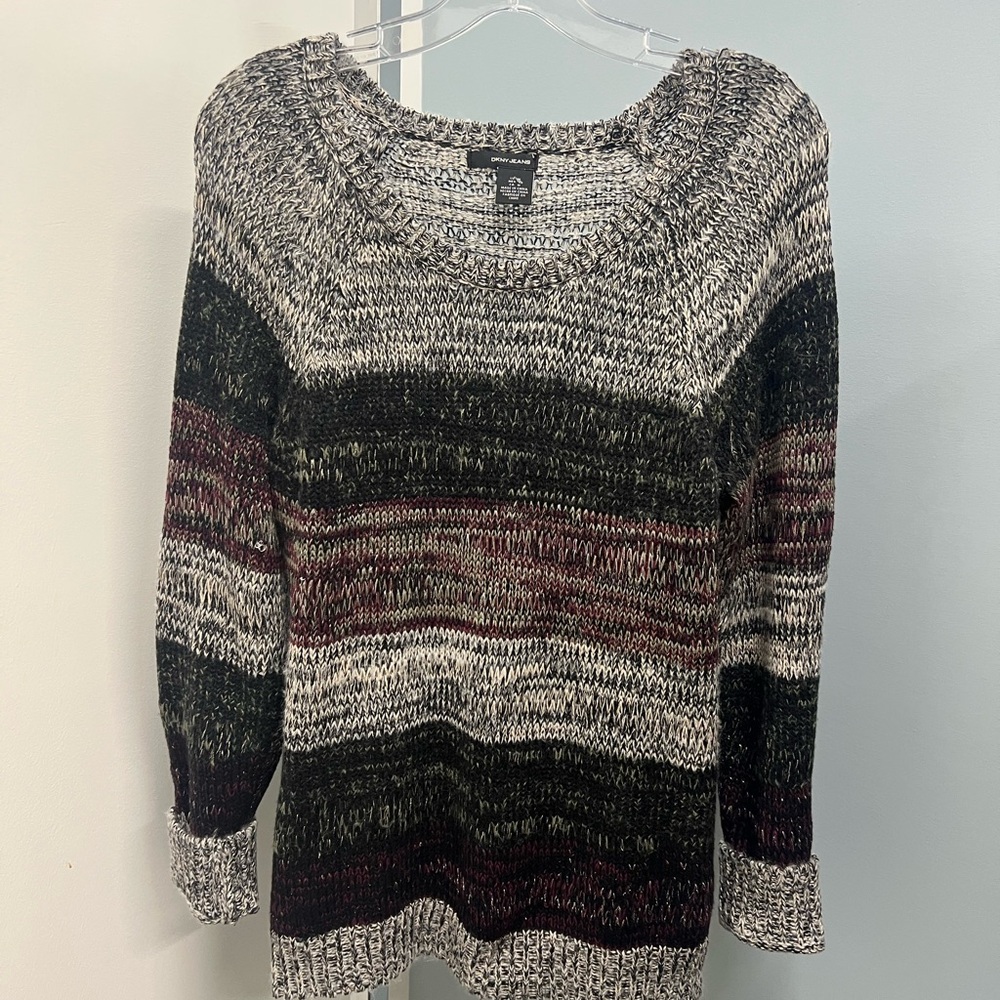 DKNY Women's Striped Sweater. NEW